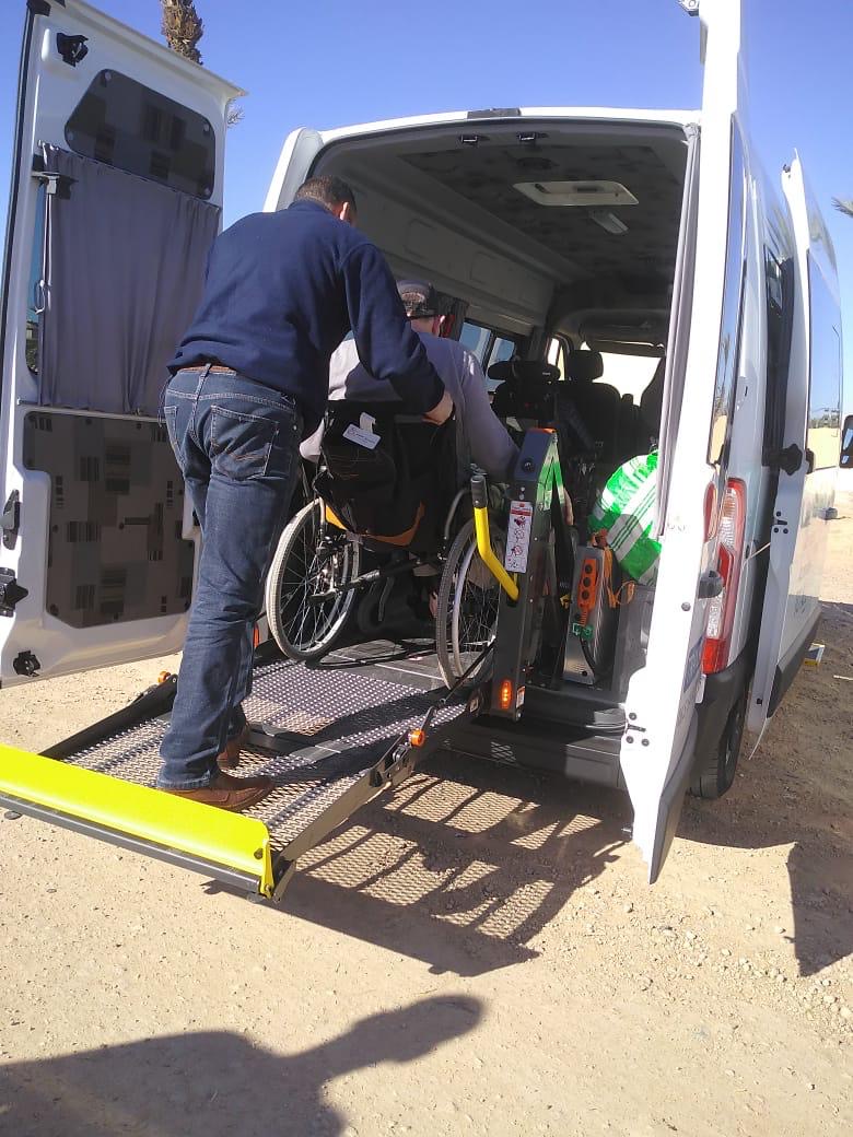 Adapted transport vehicle